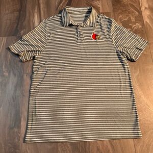 UofL Louisville Cardinal Captivating Apparel Short Sleeve Golf Polo Top XLarge